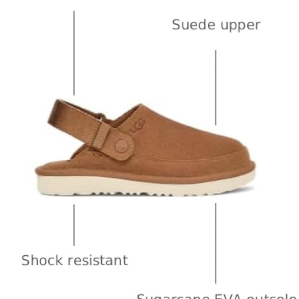 UGG Toddler Goldenstar Clogs in Chestnut - Picture 2 of 7
